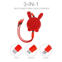 5 IN 1 UNIVERSAL USB CHARGER RETRACTABLE CABLE