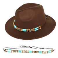 WESTERN TURQUOISE BEAD MIX HAT BAND