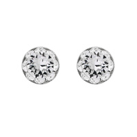 11Mm Rondelle Swarovski Crystal Post Earrings