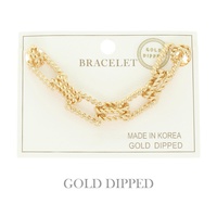 GOLD PLATED ROPE CHAIN BRACELET
