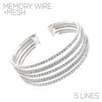 s rs 5row mesh wire cuff