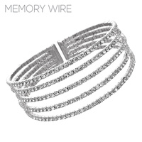 5 line memory wire bracelet