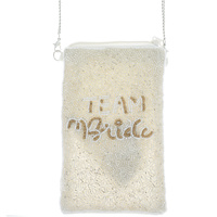 TEAM BRIDE BACHELORETTE PARTY BEADED CROSSBODY COIN PURSE
