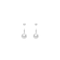 2-PAIR PEARL EARRING SET