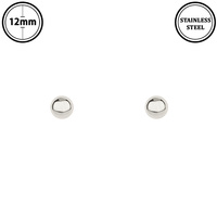 POLISHED BALL STUD EARRINGS