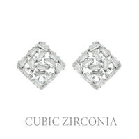CZ CUBIC ZIRCONIA STUD EARRINGS