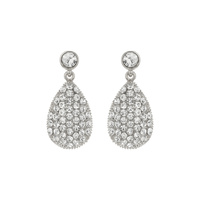 RHINESTONE CLUSTER DROP EARRING