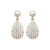 RHINESTONE CLUSTER DROP EARRING