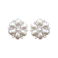 STONE FLOWER PETALS BLING ER