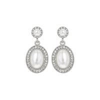 OVAL DROP DANGLE LRG GEM ER