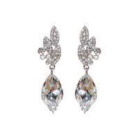 PAVE CLUSTER DROP EARRING