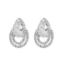 Teardrop Gem with Stone Earrings