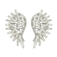 MARQUISE CLUSTER CRYSTAL WING EARRINGS