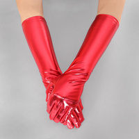 Metallic Elbow Length Gloves