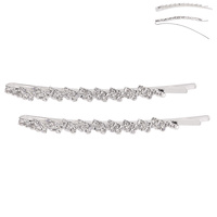 ZIG ZAG RHINESTONE HAIR PINS