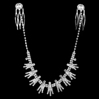 BRANCHED RHINESTONE HAIR COMB