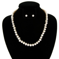 18" FRESH WATER PEARL NECKLACE SET