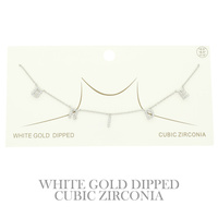 CZ GOLD PLATED BRIDE NECKLACE