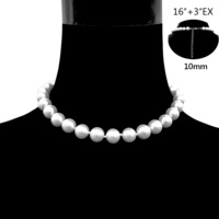 16 "+3 " 10MM PEARL NECKLACE