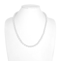 24" 8MM 1 LINE PEARL NECKLACE