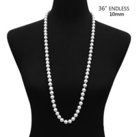 36" ENDLESS 10MM PEARL NECKLACE