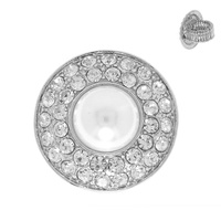 CRYSTAL RHINESTONE CIRCULAR HALO STRETCH RING