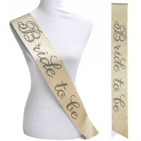 BRIDE TO BE SATIN SASH