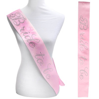BRIDE TO BE SATIN SASH