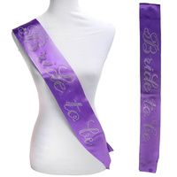 BRIDE TO BE SATIN SASH