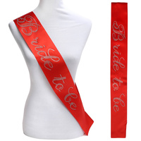BRIDE TO BE SATIN SASH
