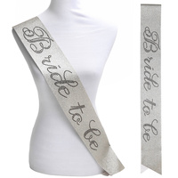 BRIDE TO BE SATIN SASH