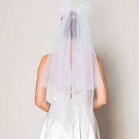 BRIDAL WEDDING BACHELORETTE BOW VEIL