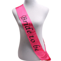 BACHELORETTE BRIDE TO BE SASH