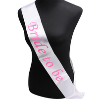 BACHELORETTE BRIDE TO BE SASH
