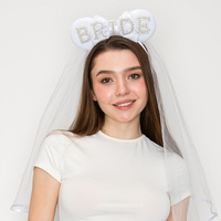 THEMED BRIDAL WEDDING LACE HEADBAND VEIL