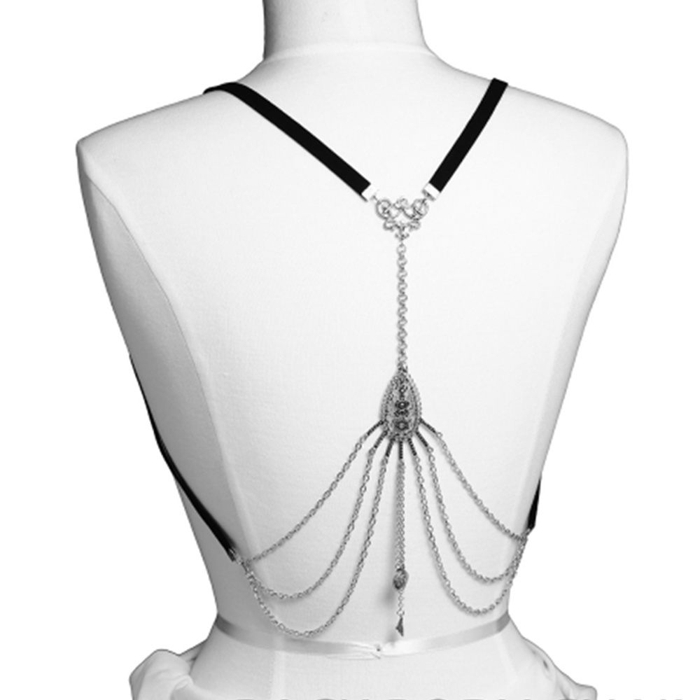 15187 S Dangly Back Body Chain Harness 15187S Body Jewelry