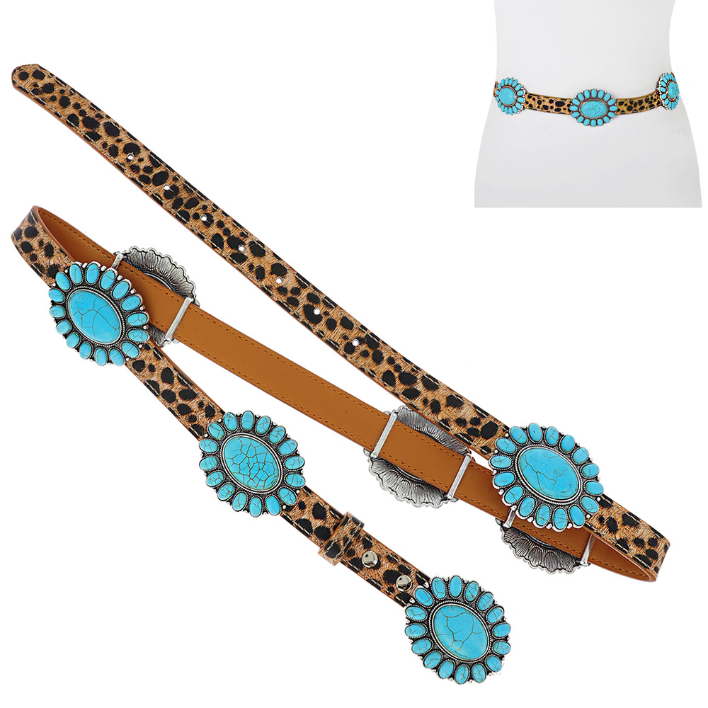 BT9030 SBBLK BLACK/BROWN/ LEOPARD PRINT/ SERAPE PRINT WESTERN PU