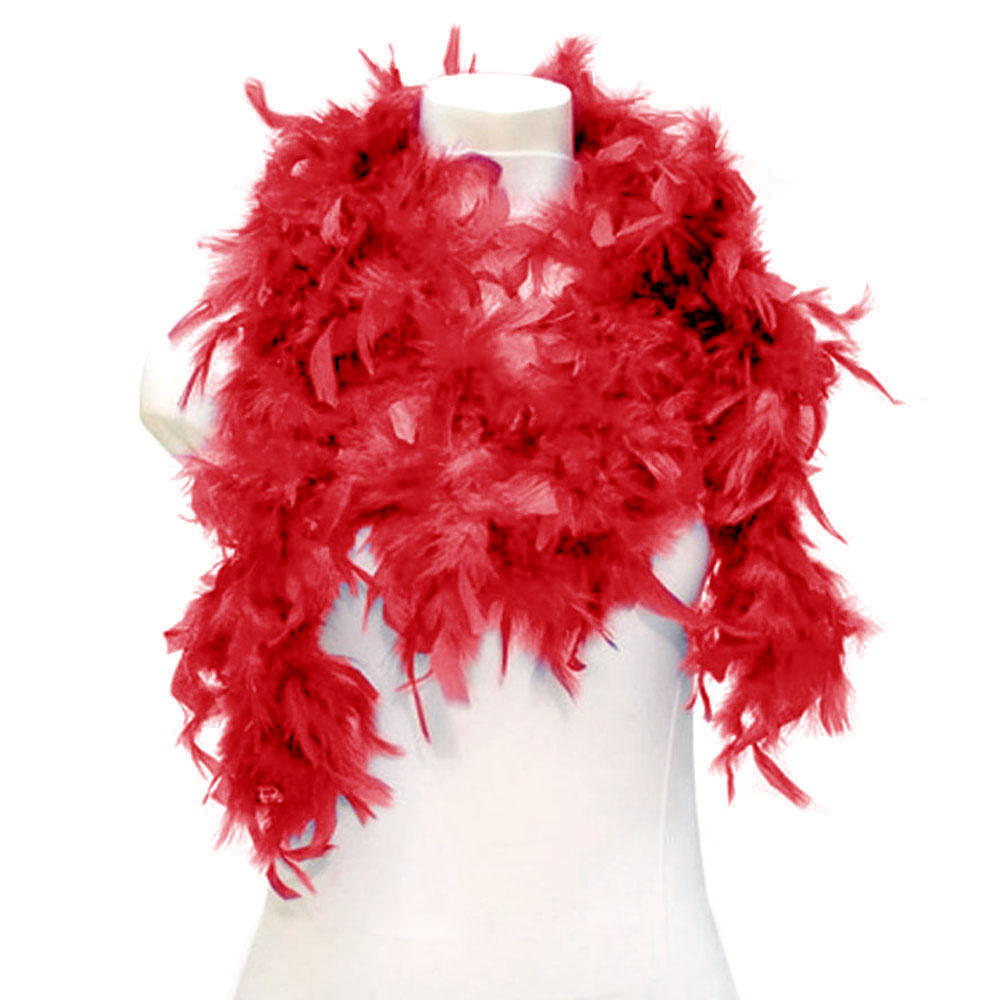 FS0101 RD Fs0101Rd Feather Boa - Scarf