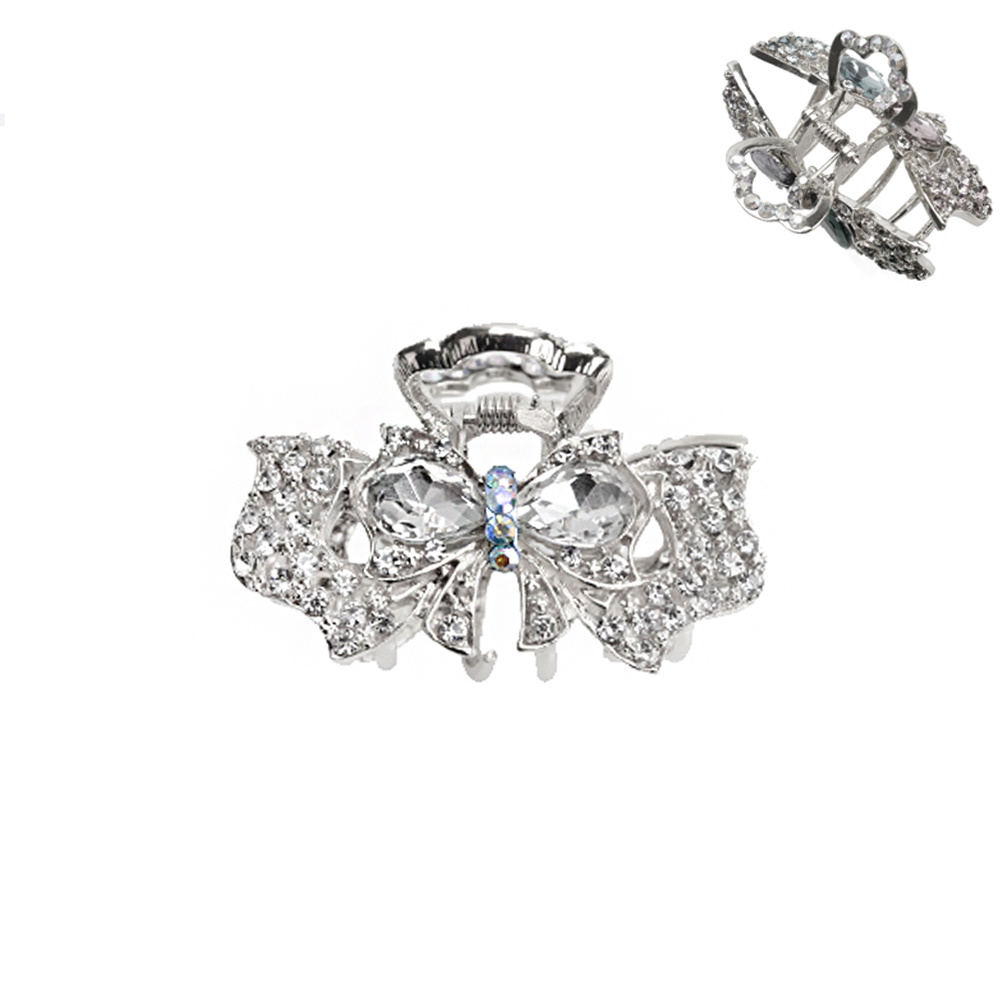 HJY6701 R METAL JAW CLIP WITH STONES Jawclip