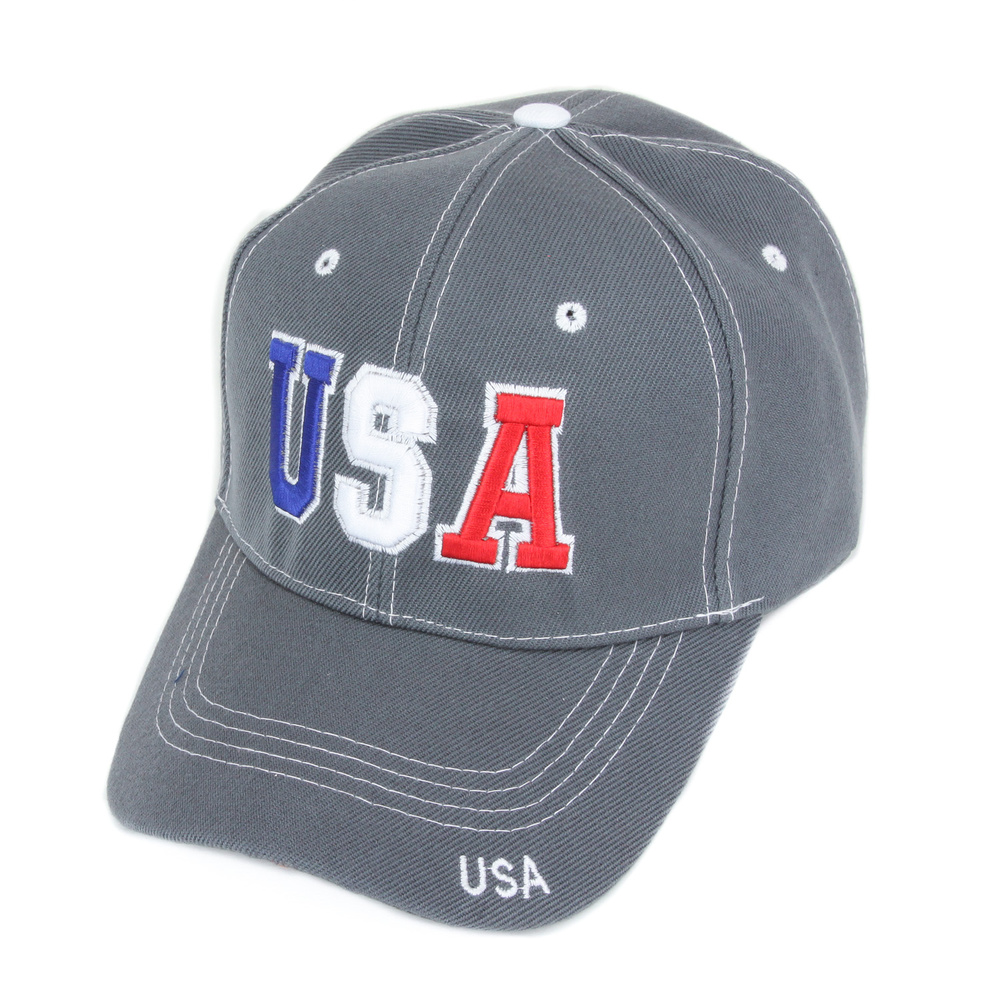 HTC985 GY USA AMERICA PATRIOTIC HAT CAP Casual Caps