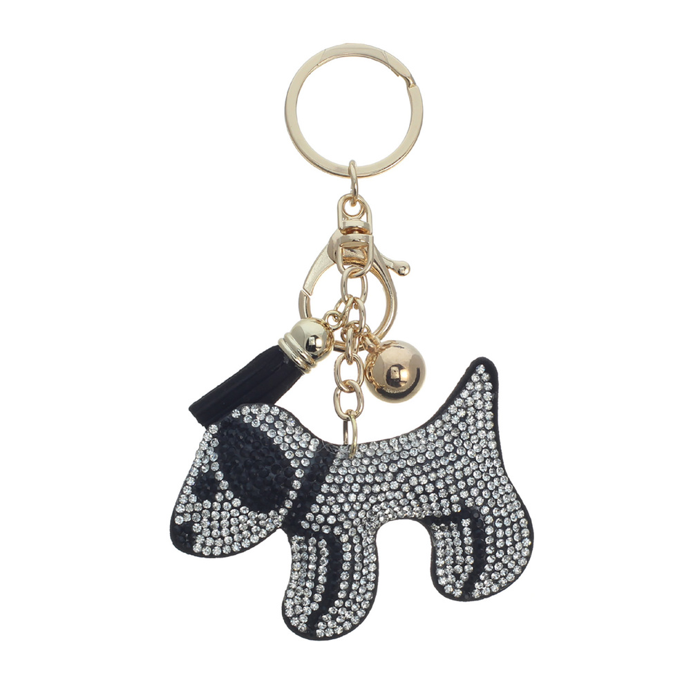 K0211 JTG RHINESTONE DOG KEYCHAIN Keychains