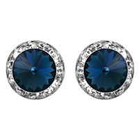 Rondelle Swarovski Crystal Post Earrings 5
