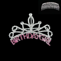 Birthday Girl Front Comb Tiara