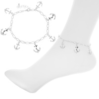 ANCHOR -NAUTICAL THEMED ADJUSTABLE CHARM ANKLET