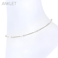 WH-R r 3 pearl stationed anklet
