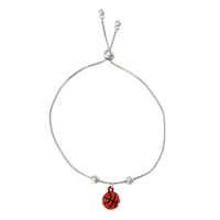 RHINESTONE BASKETBALL SLIDER BRACELET