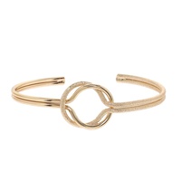 INTERLOCKING LOOP BANGLE BRACELET