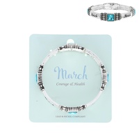 PERSONALIZED BIRTHSTONE STRETCH BRACELET