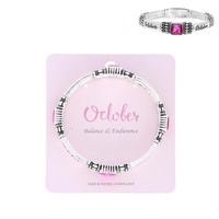 PERSONALIZED BIRTHSTONE STRETCH BRACELET