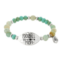 FOOTBALL MOM" STRETCH BRACELET